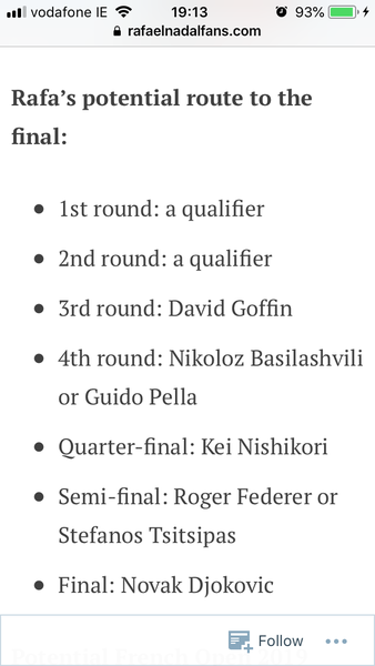 Tennis Thread: who will (Arc de) Triomphe in Paris? It's going to be Eiffel-y exciting! The French Open is almost here!
