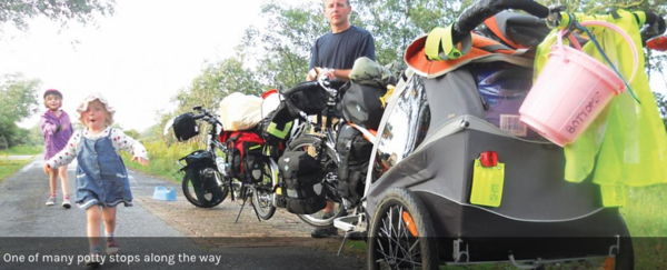 Transporting all the camping gear