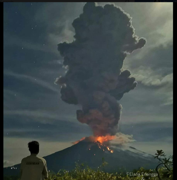 To ask if you would worry about an active volcano...