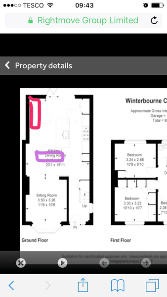 Open plan kitchen - is island unit too big for space?