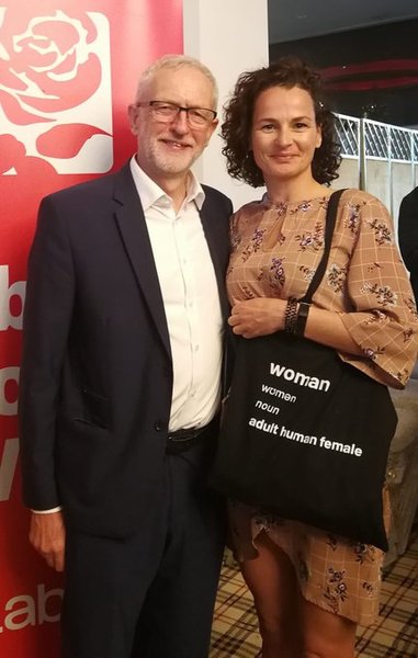 I saw Jeremy Corbyn talking to Goody Adult Human Female