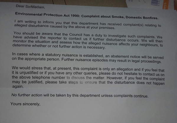 To think that my neighbour jumped the gun, or an I actually a CF?