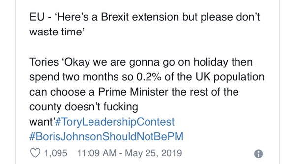 To ask is going to be next Tory leader?