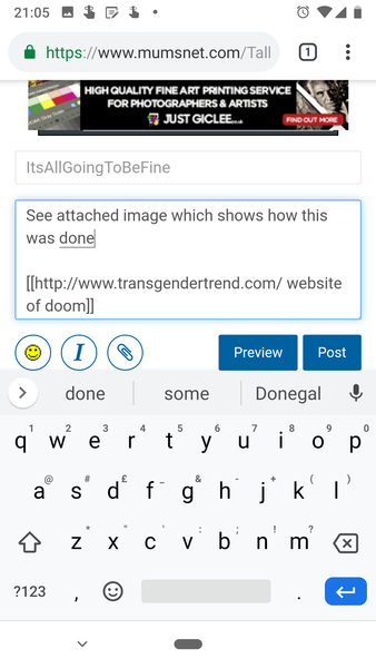 This is an Order:  Stop Googling and Visiting Transgender Trend.  I said Stop it.Website.  S