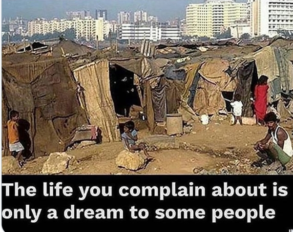 Moaning about being ‘poor’ when rich