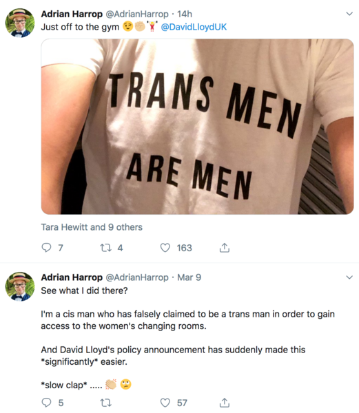 Times article - Men ‘should accept trans women in changing rooms’