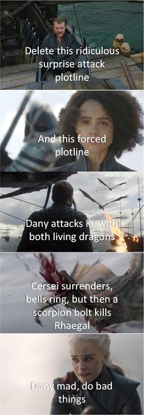 CONTINUATION GAME OF THRONES. EPISODE 5 as at 15 May