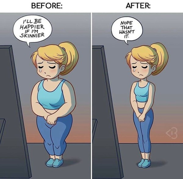 To be upset after comment from friend?