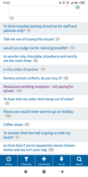 No kids but on Mumsnet?