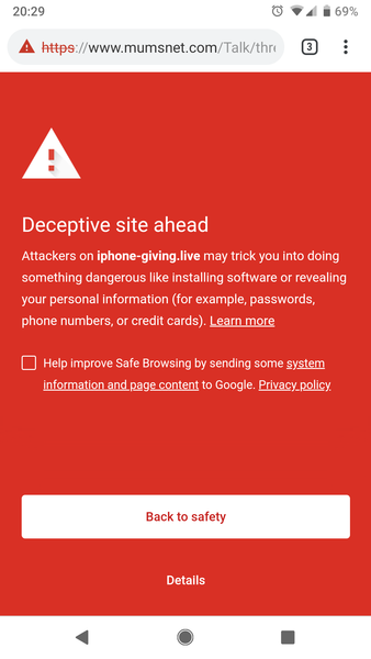 Weird red spam alert thingy?