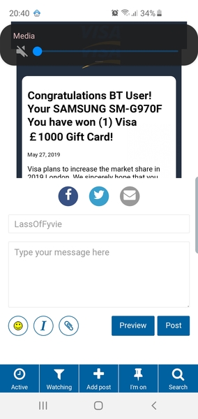 Red warning flashing up