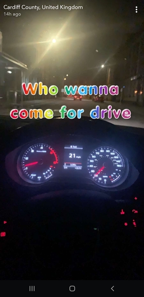 People Videoing Themselves Whilst Driving