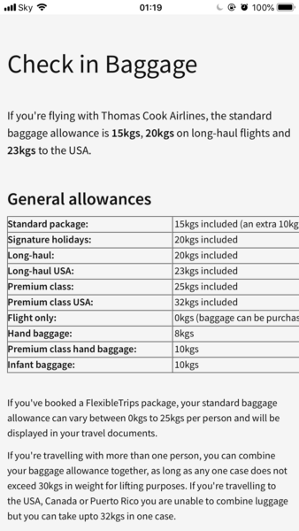 To combine weight allowance - help quickly please