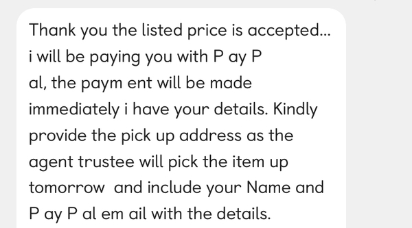 Urgent question about Gumtree and PayPal