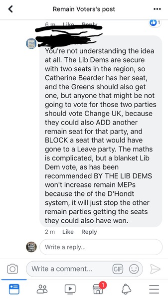 Euro elections - remainers come hither