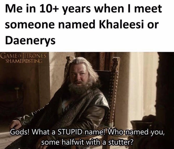 Game of thrones inspired names