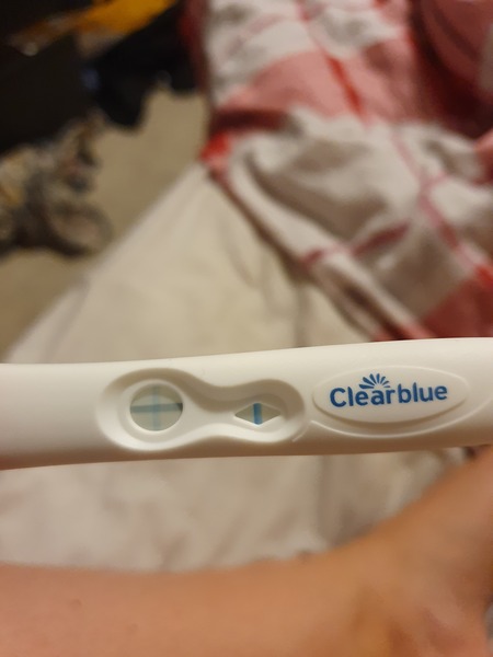 Negative test after a few positives.