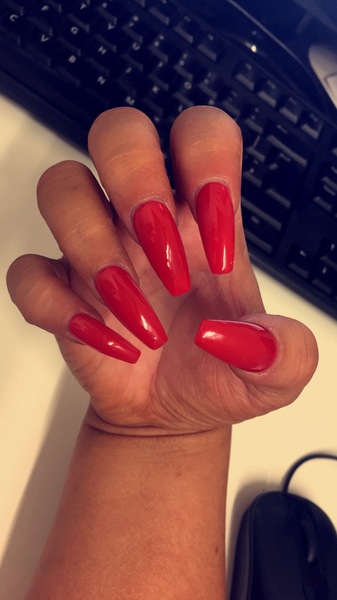 Long acrylic nails