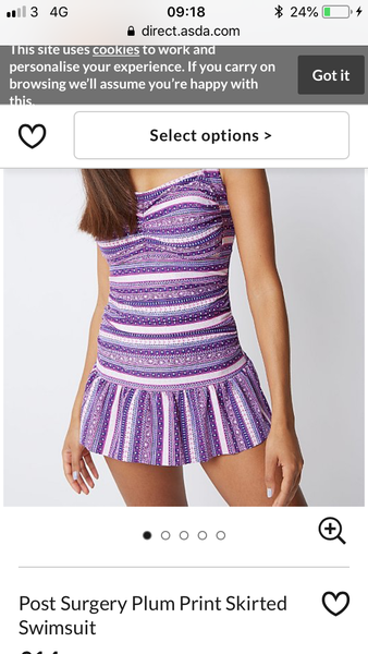 Post surgery swimsuit