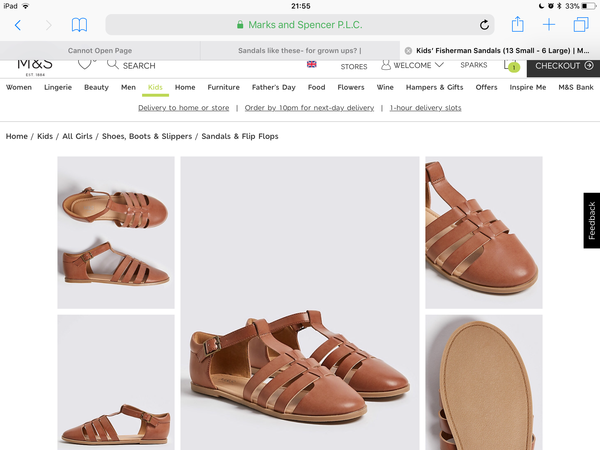 Sandals like these- for grown ups?
