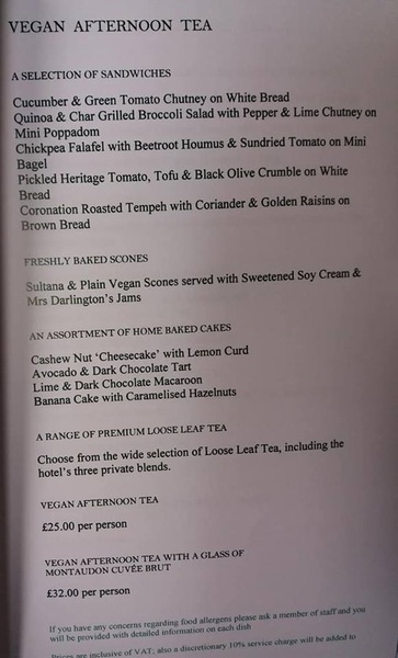 Vega afternoon tea ideas