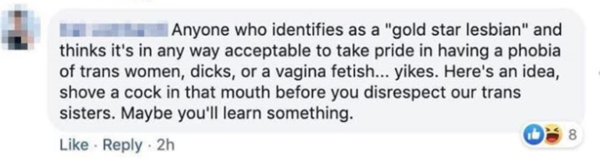 Transactivists tweeting violent threats to Sharron Davies for opposing the cotton ceiling
