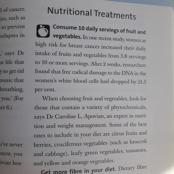 To think the current advice of eating 10 portions of fruit and veg a day is unrealistic?