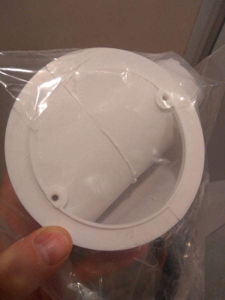 Pipe running across shower drain?
