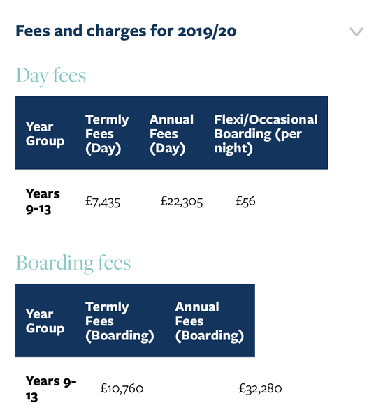 To ask honestly how much private secondary and sixth form cost you?
