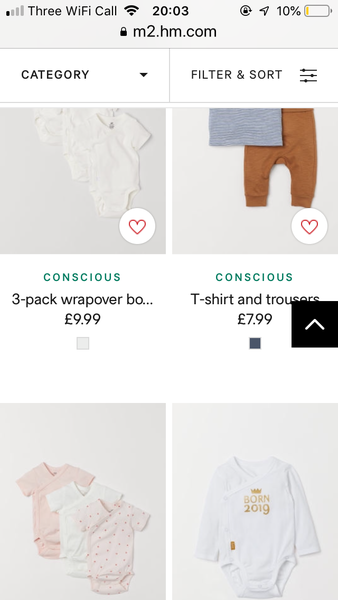 To be fed up of 'unisex' pages on clothing websites for babys