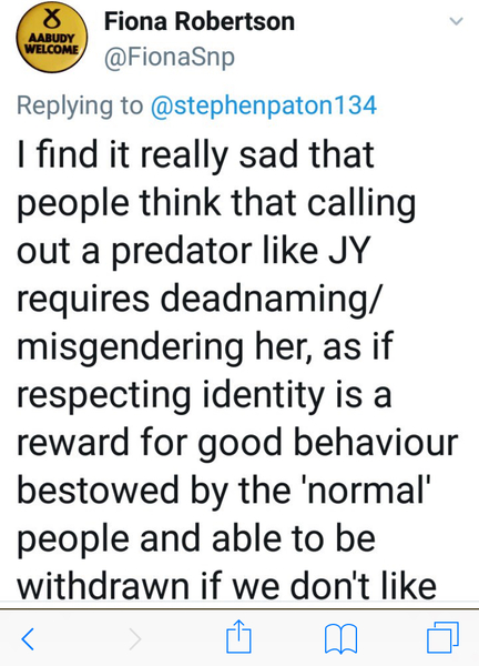Miranda Yardley calls out the predator