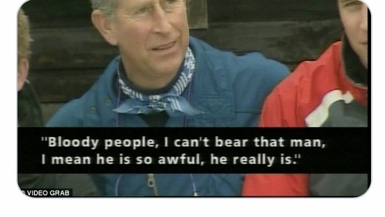 What just happened with Nicholas Witchell on BBC news?