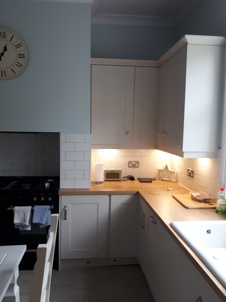 Clay or pale grey for new kitchen cabinets?!