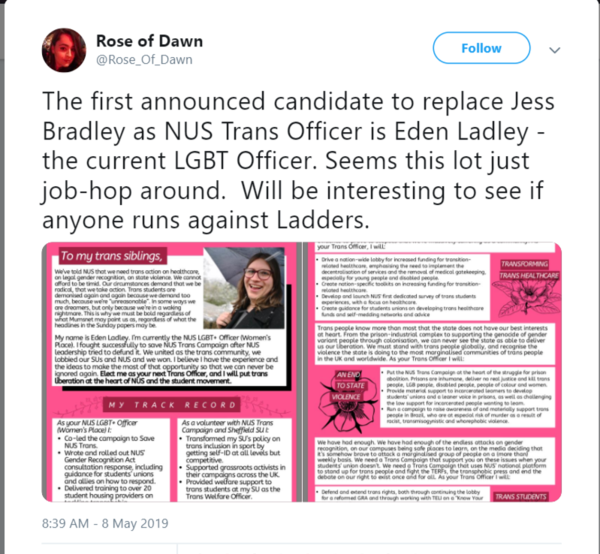 Jess Bradley - government advisor and suspended NUS Trans Officer. Part iv