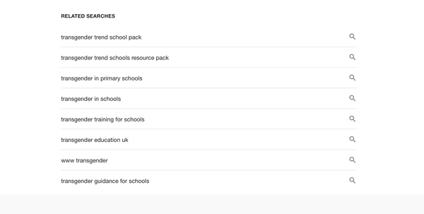 This is an Order:  Stop Googling and Visiting Transgender Trend.  I said Stop it.Website.  S