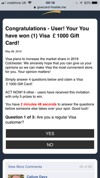 Red warning flashing up