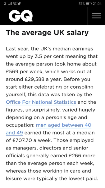 "Average wage £29,000"