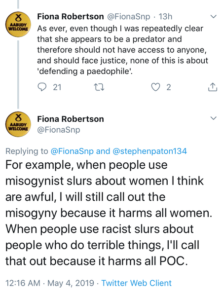 Miranda Yardley calls out the predator