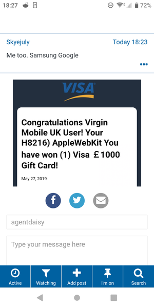 Red warning flashing up