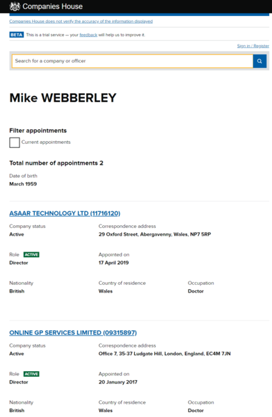 Dr Mike Webberley suspended