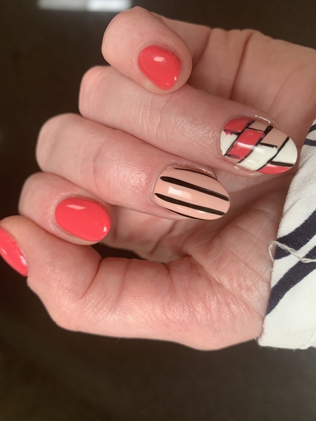 Long acrylic nails