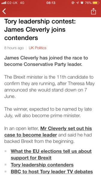 Westministenders: The Only Election That Matters - The Tory One