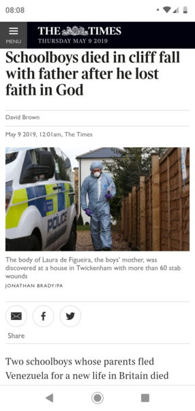 WTF Times: 'schoolboys die in cliff fall'