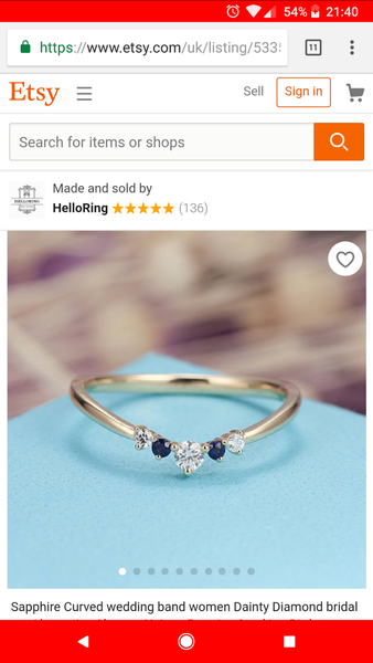 Please show me your wedding rings