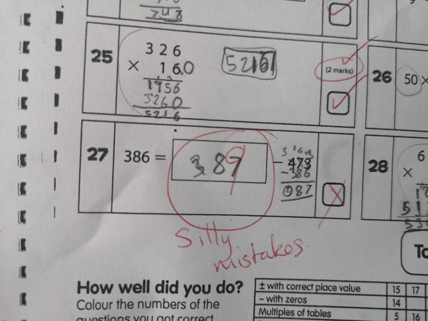Should I correct the teachers markings?