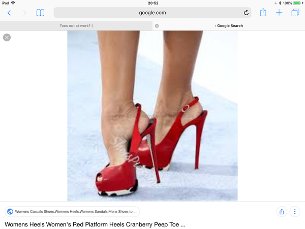Toes out at work?