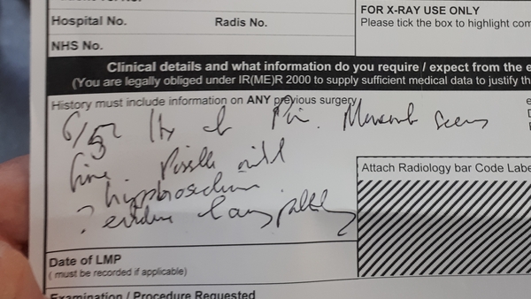To ask if you can decipher this GP's writing?