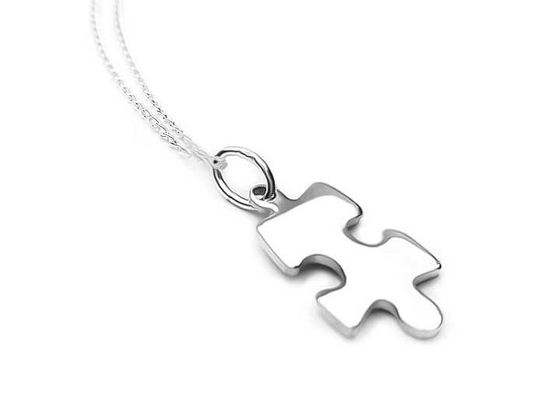 Autism awareness - Sterling Silver Jigsaw Necklace giveaway