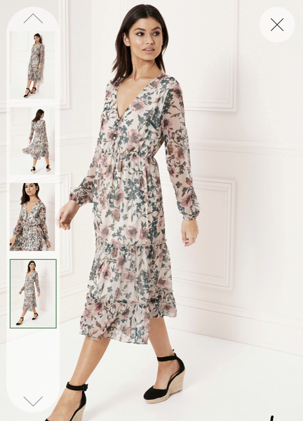 Elegant but flattering dress for a wedding guest?