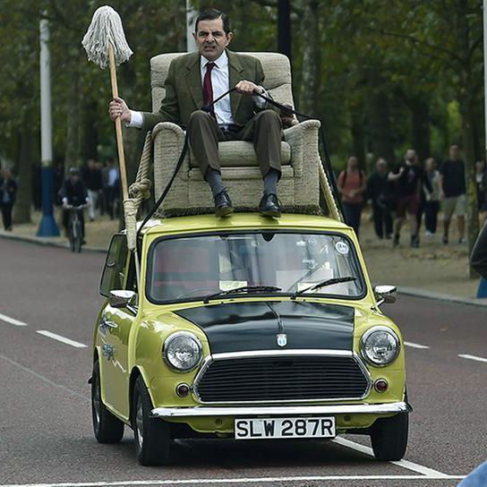 I've just watched my neighbours drive off with a 3-seater sofa balanced on top of their Toyota Corolla (diagram attached)